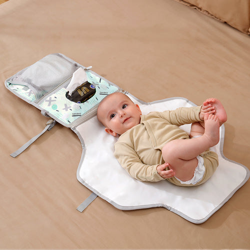 Matelas à Langer Pliable et Imperméable - Changez Bébé Partout, Avec Élégance
